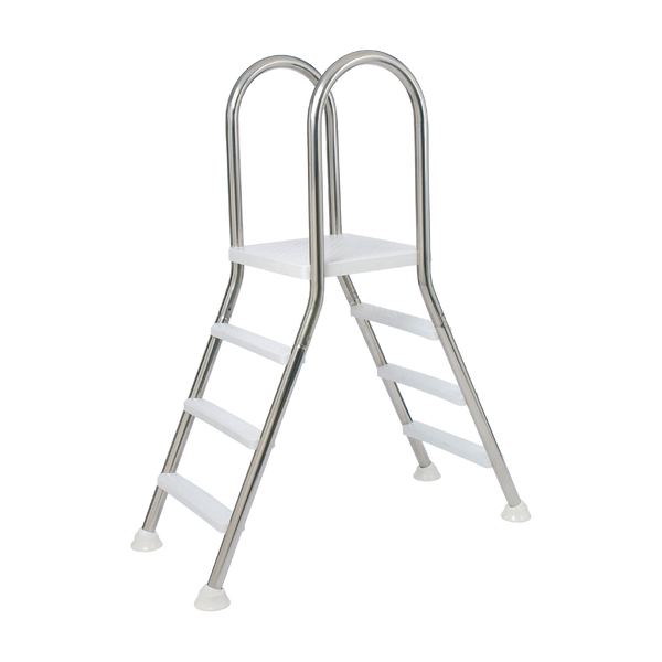 Dvojitý nerezový bazénový rebrík 5+5 stupňov, max. 1,5 m