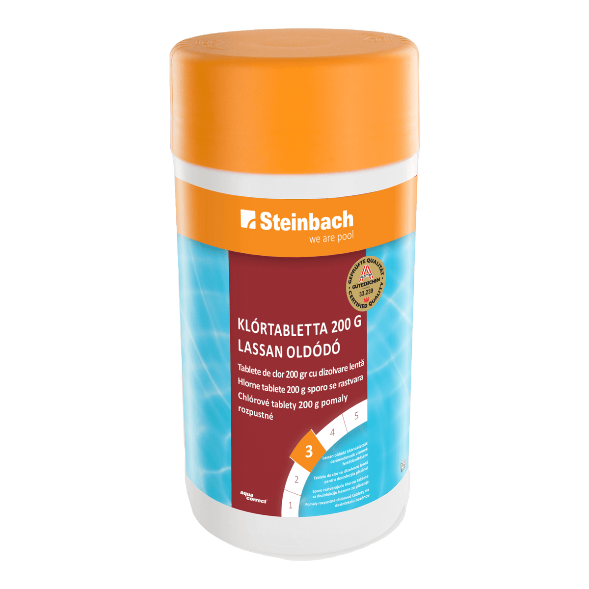 Aquacorrect Chlór tablety 200gr 90% 1 kg