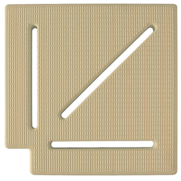 Rohový prvok prelivu 90º 25 cm, piesková