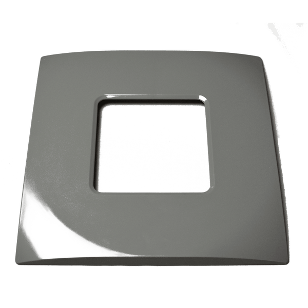 Štvorcový predný panel Design, sivý