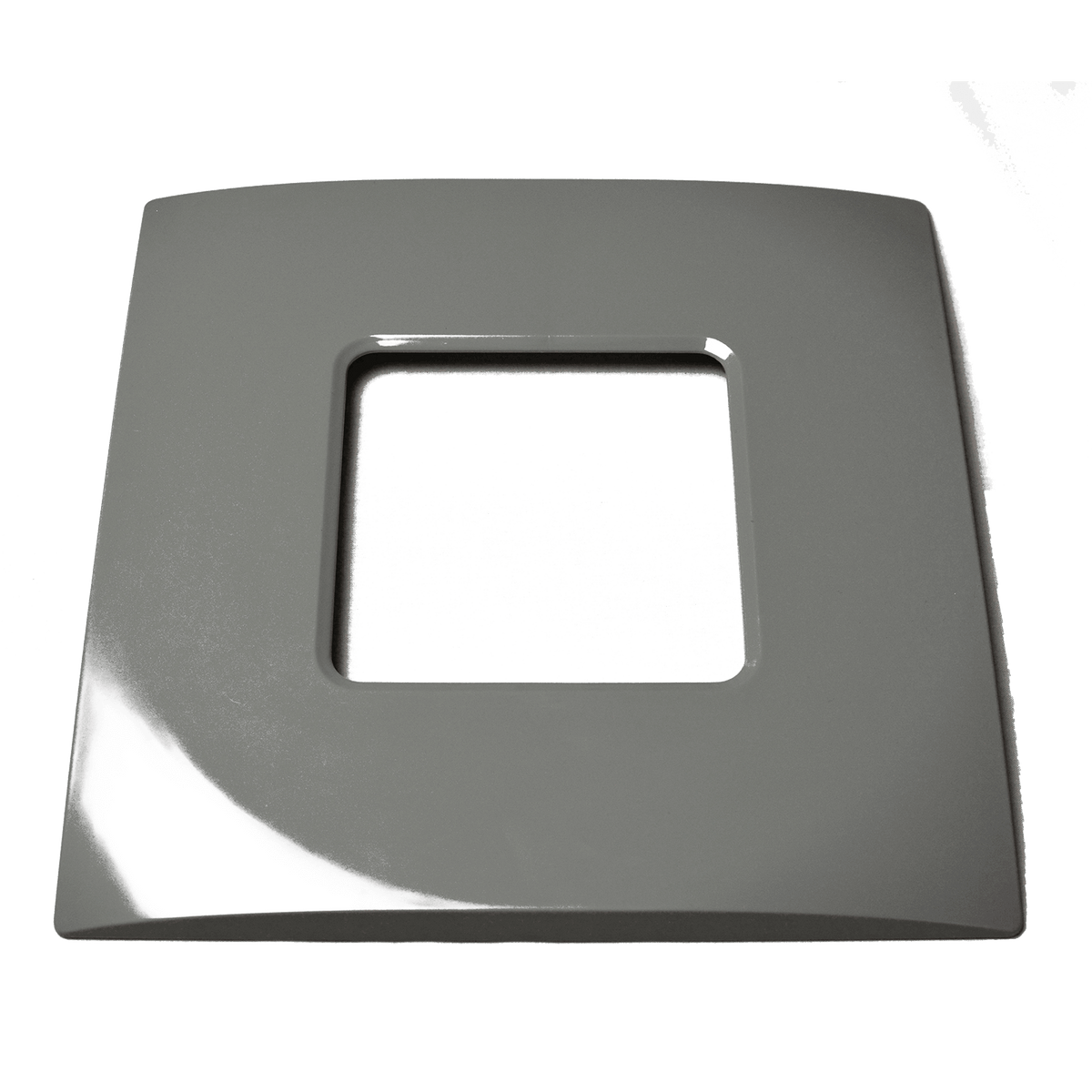 Štvorcový predný panel Design, sivý