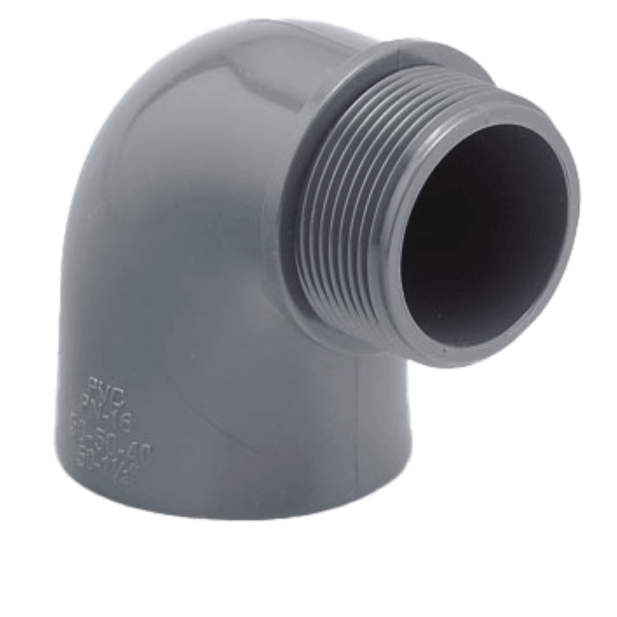 Koleno s vonkajším závitom 90° 63×2″ PN16