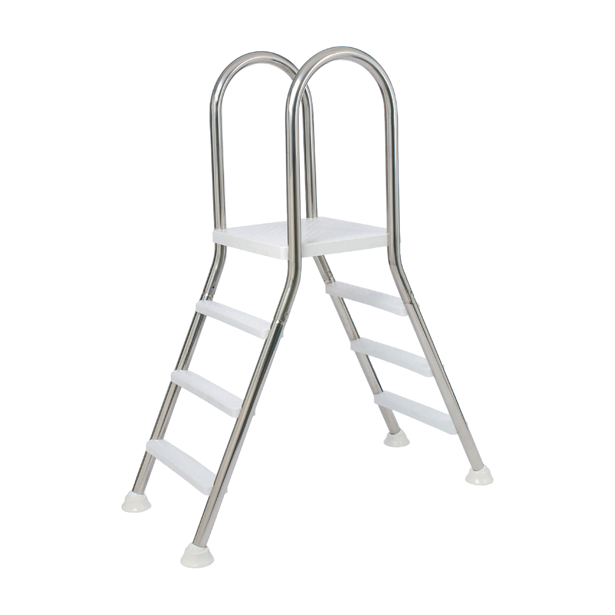 Dvojitý nerezový bazénový rebrík 5+5 stupňov, max. 1,5 m