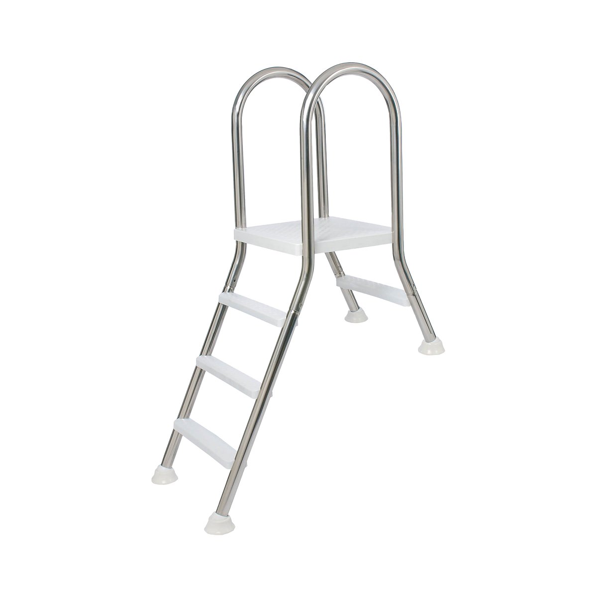 Dvojitý nerezový bazénový rebrík 1+5 schodíkov, max. 1,5 m