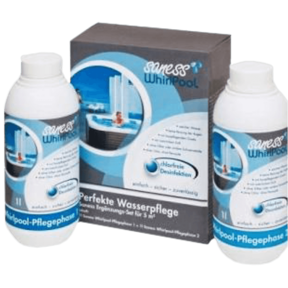 Saness Whirlpool Set 1+2 fázy – bezchlórová chémia