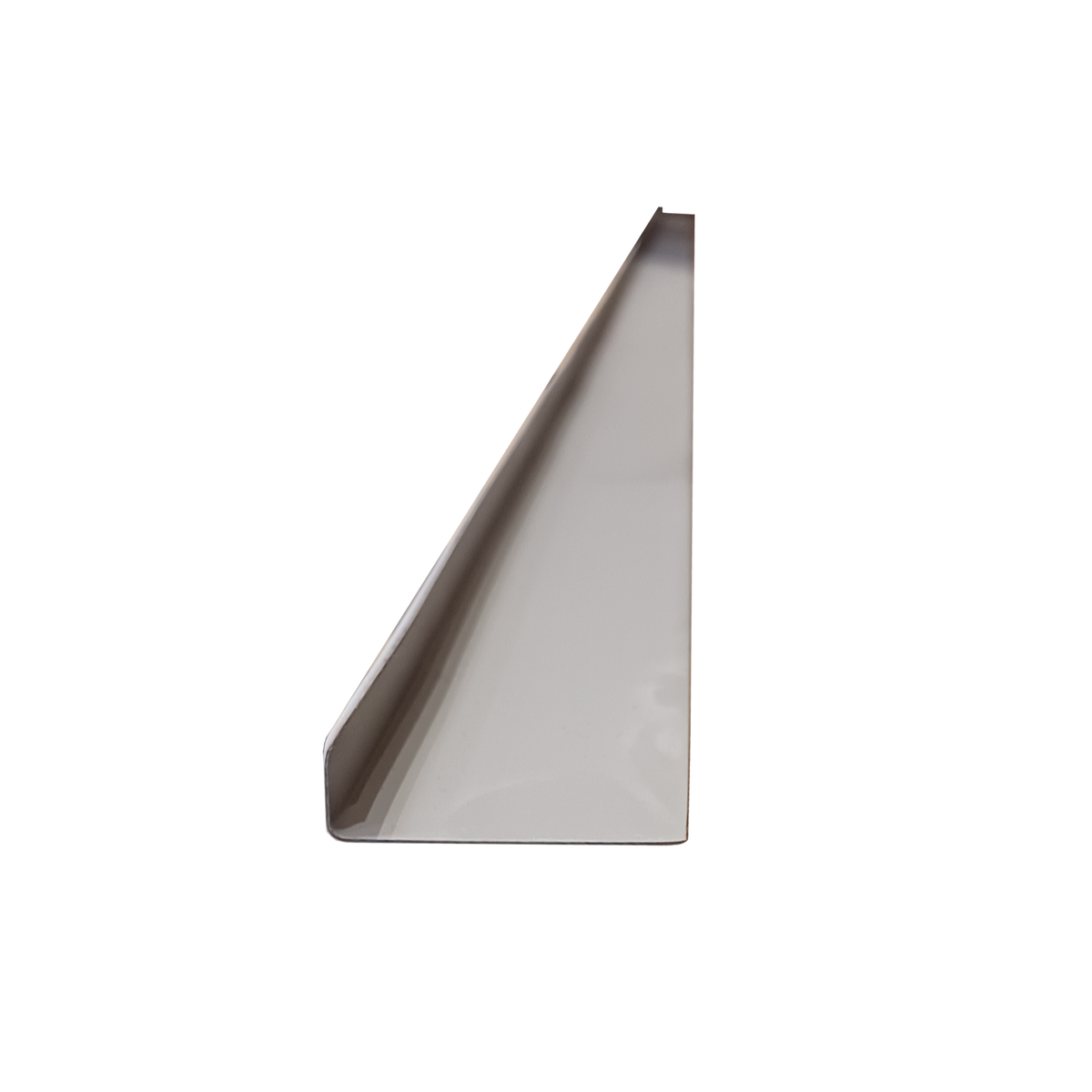 Plechový profil sivý 4/1cm - 2m